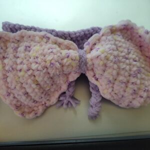 Charming Pink and Purple Kids Hair Bow